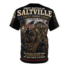 Load image into Gallery viewer, 5th U.S. Colored Cavalry " First Battle of Saltville" Tribute Tee — Saltville, Virginia • October 2, 1864 "For Freedom and Union"