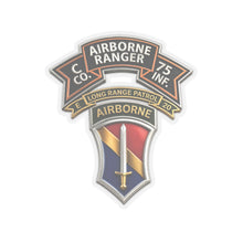 Load image into Gallery viewer, Kiss-Cut Stickers - SSI - Vietnam - C Co 75th Ranger - 1st FF - E-20 Inf - 3D X 300