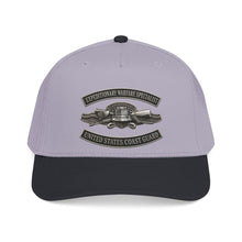 Load image into Gallery viewer, Mid Profile Baseball Cap - USCG - Expeditionary Warfare Specialist w txt - 3D - Enhanced