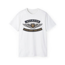 Load image into Gallery viewer, Unisex Ultra Cotton Tee - USCG - Aviator Badge - Auxiliary w txt - 3D - Enhanced