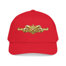 Load image into Gallery viewer, Mid Profile Baseball Cap - USCG - Cutterman - Officer wo txt - 3D - Enhanced