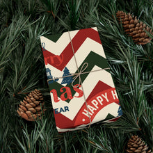 Load image into Gallery viewer, Gift Wrap Papers - Christmas Chevron Patterns - V1