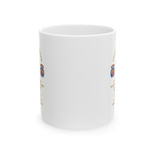 Load image into Gallery viewer, White Ceramic Mug, (11oz, 15oz) - Cold War Vet - 1st Missile Bn, 81st Artillery 56th Artillery Group - Neu-Ulm Germany - Firing Missile w ARTY Br w COLD SVC X 300