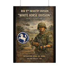 Load image into Gallery viewer, Posters - Korea - 9th Division - White Horse Division - Korea in Vietnam