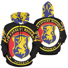 Load image into Gallery viewer, Men's All Over Print Hoodie (USA Size) (Model H13) - Army - 6th Cavalry Regiment w Br - Ribbon