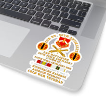 Load image into Gallery viewer, Kiss-Cut Stickers - Army - 2nd Bn 28th Artillery - 210th FA Bde - Hindenburg Kaserne Ansbach Germany w COLD SVC