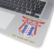 Load image into Gallery viewer, Kiss-Cut Stickers - Army - 187th Infantry Regiment - Torii, Rakkasans, Let Valor Not Fail, English, Latin X 300