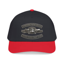 Load image into Gallery viewer, Mid Profile Baseball Cap - USCG - Expeditionary Warfare Specialist w txt - 3D - Enhanced