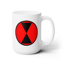 Load image into Gallery viewer, White Mug 15oz - Army - 7th Infantry Division - SSI X 300