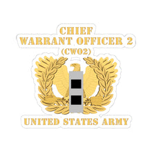 Load image into Gallery viewer, Kiss-Cut Stickers - Army - Chief Warrant Officer - CW02 - Flat - Eagle and Bar X 300