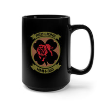 Load image into Gallery viewer, Black Mug 15oz - USMC - Aviation - SSI - HMH - 363 X 300