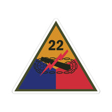 Load image into Gallery viewer, Kiss-Cut Stickers - SSI - 22nd Armored Division X 300
