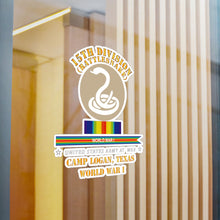 Load image into Gallery viewer, Kiss-Cut Vinyl Decals - Army - 15th Division - Rattlesnake - Camp Logan Tx - WWI