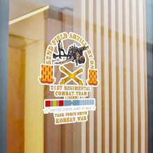 Load image into Gallery viewer, Kiss-Cut Vinyl Decals - Army - 52nd FA Bn, 21st RCT, TF Smith - Korean War w KOREA SVC