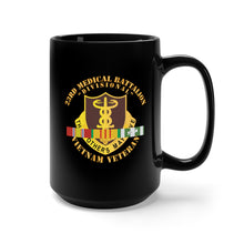 Load image into Gallery viewer, Black Mug 15oz - 23rd Medical Battalion w SVC Ribbon wo DS X300