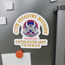 Load image into Gallery viewer, Die-Cut Magnets - Army - DUI - 47th Infantry Division - Viking Division - US Army Veteran X 300