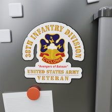 Load image into Gallery viewer, Die-Cut Magnets - Army - DUI - 38th Infantry Division - Cyclone - US Army Veteran X 300