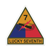 Load image into Gallery viewer, Kiss-Cut Stickers - SSI - 7th Armored Division w Name Tape