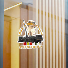 Load image into Gallery viewer, Kiss-Cut Vinyl Decals - Army - M65 Atomic Cannon - Cold War Vet w COLD SVC