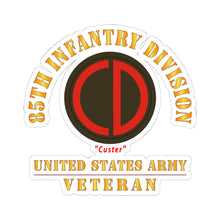 Load image into Gallery viewer, Kiss-Cut Stickers - Army - SSI - 85th Infantry Division - Custer - US Army Veteran X 300