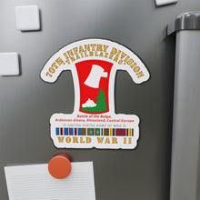 Load image into Gallery viewer, Die-Cut Magnets - Army - 70th Infantry Division - Trailblazers w WWII EU SVC