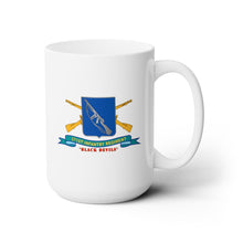 Load image into Gallery viewer, White Mug 15oz - Army - 371st Infantry Regiment - Black Devils w Br - Ribbon