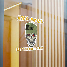 Load image into Gallery viewer, Kiss-Cut Vinyl Decals - Army - Ranger Patrol Cap - Skull - Ranger Airborne Killem All - Let God Sortem Out X 300