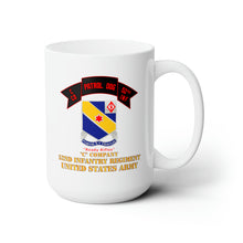 Load image into Gallery viewer, White Ceramic Mug 15oz - Army - C Co 52nd Infantry - Patrol Dog - Ready Rifles