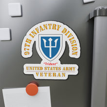 Load image into Gallery viewer, Die-Cut Magnets - Army - SSI - 97th Infantry Division - Trident - US Army Veteran X 300