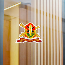 Load image into Gallery viewer, Kiss-Cut Vinyl Decals - Army - 56th Field Artillery Command - DUI w Br - Ribbon