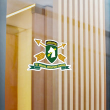 Load image into Gallery viewer, Kiss-Cut Vinyl Decals - Army -1st Special Operations Command (SOCOM) - SSI w Br - Ribbon X 300