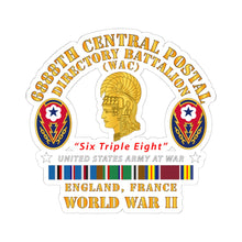 Load image into Gallery viewer, Kiss-Cut Stickers - Army - 6888th Central Postal Directory Battalion - WWII w EU SVC