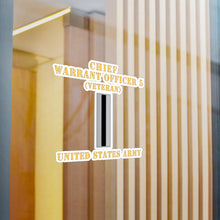 Load image into Gallery viewer, Kiss-Cut Vinyl Decals - Army - Chief Warrant Officer 5 - CW05 - Veteran - Flat - X 300