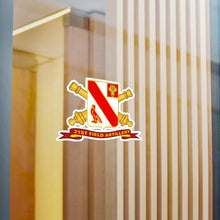 Load image into Gallery viewer, Kiss-Cut Vinyl Decals - Army - 21st Field Artillery w Br - Ribbon