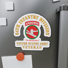 Load image into Gallery viewer, Die-Cut Magnets - Army - SSI - 84th Infantry Division w Airborne Tab - The Railsplitters - US Army Veteran X 300
