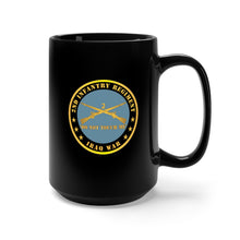 Load image into Gallery viewer, Black Mug 15oz - Army - 2nd Infantry Regiment Branch - Do Not Touch Me - Iraq War X 300