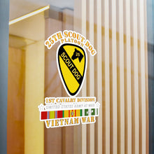 Load image into Gallery viewer, Kiss-Cut Vinyl Decals - Army - 25th Scout Dog Platoon 1st Cav - VN SVC