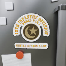 Load image into Gallery viewer, Die-Cut Magnets - Army - SSI - 19th Infantry Division - WWI - US Army X 300
