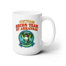 Load image into Gallery viewer, White Ceramic Mug 15oz - RECON TEAM - Recon Team - RT Arkansas - Dragon