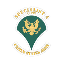 Load image into Gallery viewer, Kiss-Cut Stickers - Army - Enlisted - SPC - Specialist 4 - Std - X 300