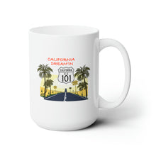 Load image into Gallery viewer, White Ceramic Mug 15oz - California Dreamin - California Highway 101