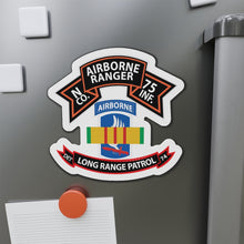 Load image into Gallery viewer, Die-Cut Magnets -SSI - Vietnam - N Co 75th Ranger - 173rd Airborne Brigade - VN Ribbon - LRSD X 300