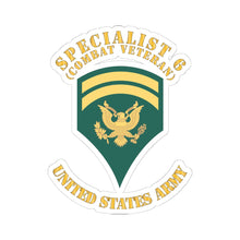 Load image into Gallery viewer, Kiss-Cut Stickers - Army - Enlisted - SPEC 6 - Specialist 6 - Std - Retired X 300