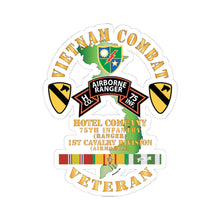 Load image into Gallery viewer, Kiss-Cut Stickers - Army - Vietnam Combat Veteran w E Co - 52nd Inf ABN - 1st Cav Div X 300