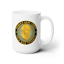 Load image into Gallery viewer, White Ceramic Mug 15oz - Army - Women's Army Corps - Cold War Veteran