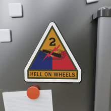 Load image into Gallery viewer, Die-Cut Magnets -SSI - 2nd Armored Division w Name Tape X 300