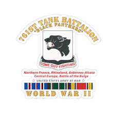 Load image into Gallery viewer, Kiss-Cut Stickers - Army - 761st Tank Battalion - Black Panthers - WWII EU SVC