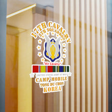 Load image into Gallery viewer, Kiss-Cut Vinyl Decals - Army - 5th Squadron 17th Cavalry - Air Cav - Camp Mobile Korea w KDSM SVC