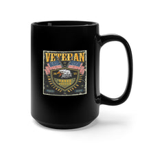 Load image into Gallery viewer, Black Mug 15oz - Army - Veterans - Honor the Fallen - Americans Never Quit - 2025 X 300