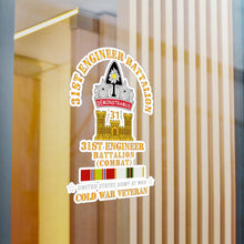 Load image into Gallery viewer, Kiss-Cut Vinyl Decals - Army - 31st Engineer Bn (Combat) w COLD SVC